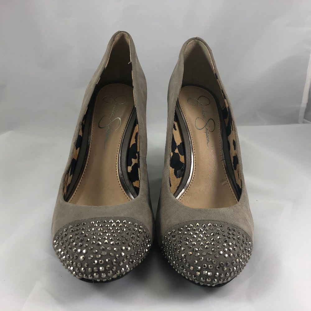 Jessica Simpson Sparkle Toe Wedges